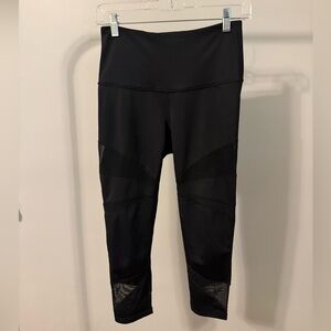 Zella Black High-Rise Leggings, size small